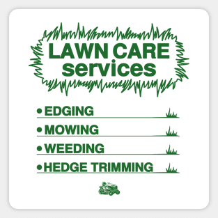 lawn care services Magnet